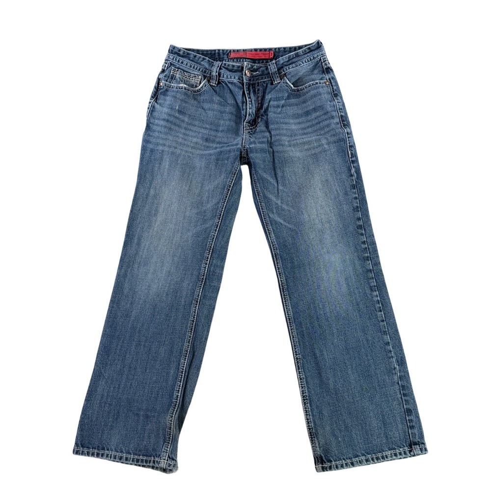 Rock & Roll Cowboy Double Barrel Straight Relaxed Leg Mens Blue‎ Jeans 32x29